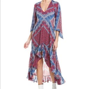 BA&SH Usso Paisley High/Low Dress